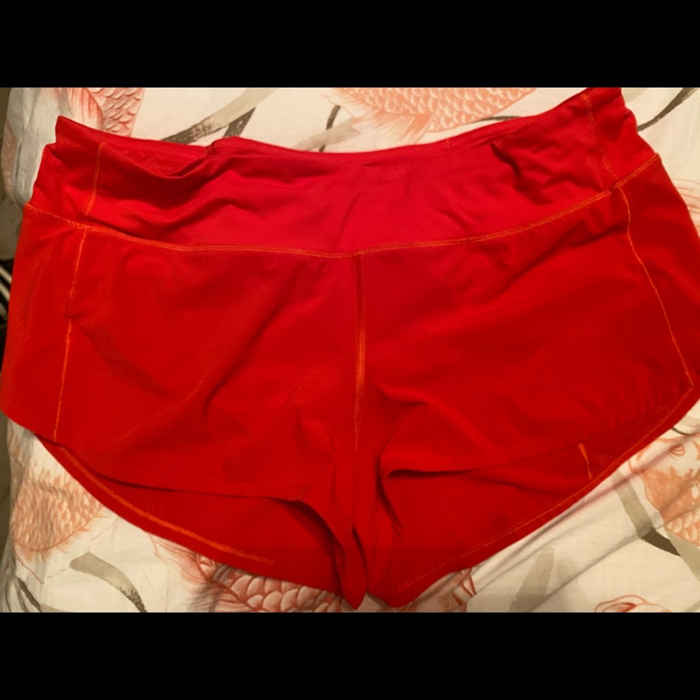 Lululemon Speed Short - Carnation Red